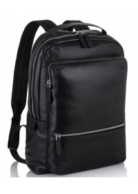 Черный кожаный мужской рюкзак Tiding Bag SM8-9597-3A