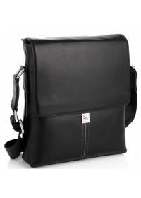 Черная сумка на плечо с клапаном Tiding Bag SM8-966A