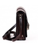 Фотография Мужская коричневая сумка на плечо Manufatto spb3-brown-croco