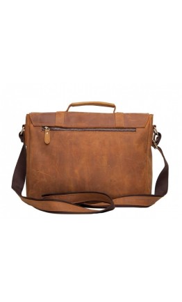 Мужской портфель кожаный, коричневая сумка t0001