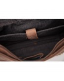 Фотография Кожаный мужской коричневый портфель t0002