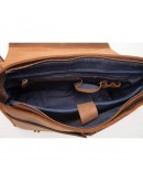 Фотография Мужской портфель кожаный коричневый t0003