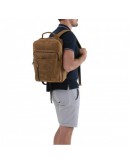 Фотография Кожаный винтажный мужской рюкзак t0017