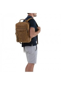 Кожаный винтажный мужской рюкзак t0017