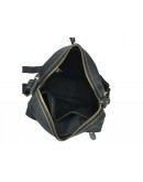 Фотография Мужская черная кожаная плечевая сумка t0022A