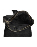 Фотография Черная мужская сумка на плечо из плотной кожи t0032A