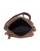 Фотография Мужская кожаная винтажная небольшая сумка на плечо Tiding t0036