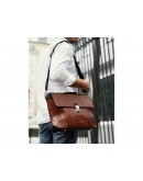 Фотография Мужской кожаный портфель комбинированный Tiding Bag t0041