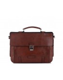 Фотография Мужской кожаный портфель комбинированный Tiding Bag t0041