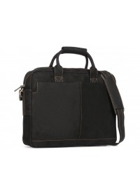 Кожаная черная мужская сумка для ноутбука 7 t1019RA