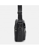 Фотография Черная кожаная мужская сумка - барсетка Ricco Grande T1DLUX-black