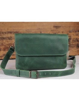 Зеленая женская кожаная сумка на плечо 773388-SGE