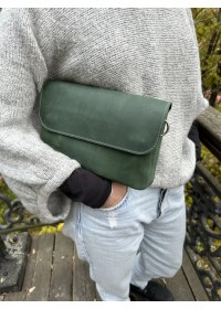 Зеленая женская кожаная сумка на плечо 773388-SGE
