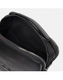 Фотография Мужская кожаная черная сумка - барсетка черная Ricco Grande T1tr0044bl-black