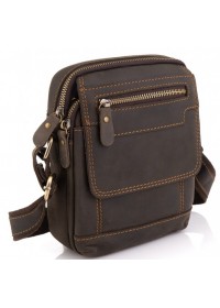Мужская коричневая небольшая сумка на каждый день Tiding Bag t2101