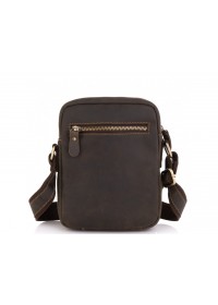 Мужская коричневая небольшая сумка на каждый день Tiding Bag t2101