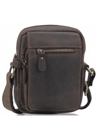 Коричневая мужская винтажная сумка Tiding Bag t2102