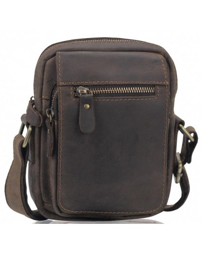 Фотография Коричневая мужская винтажная сумка Tiding Bag t2102
