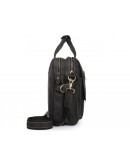 Фотография Мужская кожаная черная деловая сумка t29523A