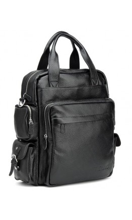 Универсальная черная мужская сумка рюкзак t3069