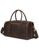 Фотография Кожаная коричневая сумка мужская для ручной клади t3070