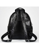 Фотография Кожаный черный небольшой мужской рюкзак t3124