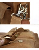 Фотография Кожаный мужской портфель песочного цвета  t71080C