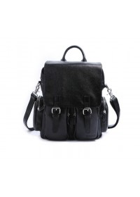 Черный мужской кожаный рюкзак t73101
