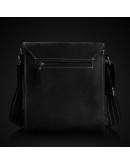 Фотография Черная винтажная кожаная сумка на плечо Tiding bag tid3027-22
