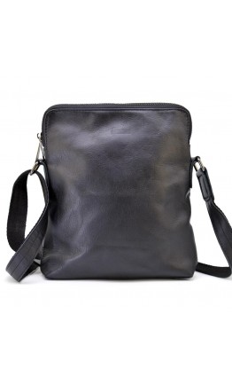 Черная кожаная сумка планшетка Tarwa GA-1048-3md
