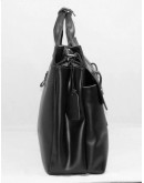 Фотография Черная деловая сумка из гладкой кожи Tiding tid9685bk
