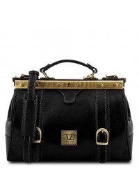 Фирменная черная сумка - саквояж Tuscany Leather MONA-LISA TL10034 black