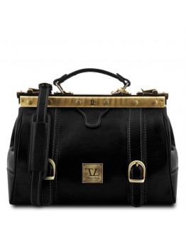 Фирменная черная сумка - саквояж Tuscany Leather MONA-LISA TL10034 black