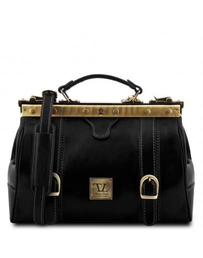 Фотография Фирменная черная сумка - саквояж Tuscany Leather MONA-LISA TL10034 black