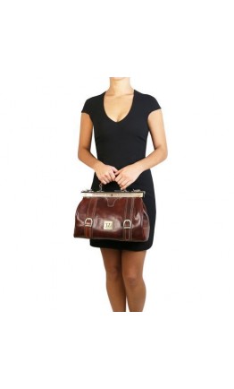 Фирменная сумка - саквояж Tuscany Leather MONA-LISA TL10034 red
