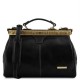 Кожаная черная сумка - саквояж Tuscany Leather MICHELANGELO TL10038 black
