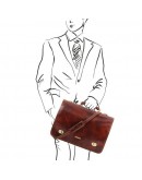 Фотография Оригинальный кожаный мужской портфель Tuscany Leather SIENA TL10054