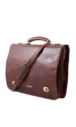 Оригинальный кожаный мужской портфель Tuscany Leather SIENA TL10054