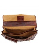 Фотография Кожаный темно-коричневый мужской портфель Tuscany Leather SIENA TL10054 darkbrown