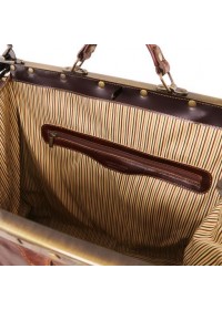 Кожаный саквояж - дорожная сумка небольшого размера Madrid Tuscany Leather TL1023