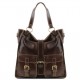 Темно-коричневая женская вместительная сумка Tuscany Leather MELISSA TL140928