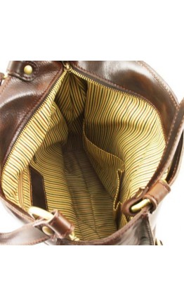 Черная женская кожаная вместительная сумка Tuscany Leather MELISSA TL140928 black