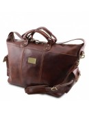 Фотография Коричневая кожаная дорожная - спортивная сумка Tuscany Leather TL140938 Porto