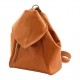 Кожаный женский коньячного цвета рюкзак Tuscany Leather Delhi TL140962 con