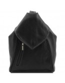 Фотография Кожаный женский черный рюкзак Tuscany Leather Delhi TL140962 black