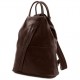 Темно-коричневый женский кожаный рюкзак Tuscany Leather Shanghai TL140963 bbrown