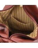 Фотография Темно-коричневый женский кожаный рюкзак Tuscany Leather Shanghai TL140963 bbrown