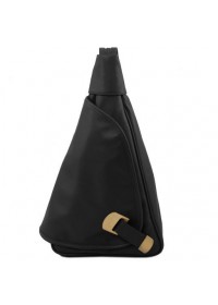 Женский черный рюкзак на одно плечо Tuscany Leather Hanoi TL140966