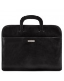 Фотография Мужская тонкая сумка портфель Tuscany Leather Sorrento TL141022 black