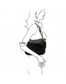 Фотография Женская кожаная черная сумка Tuscany Leather TL Bag TL141110 black